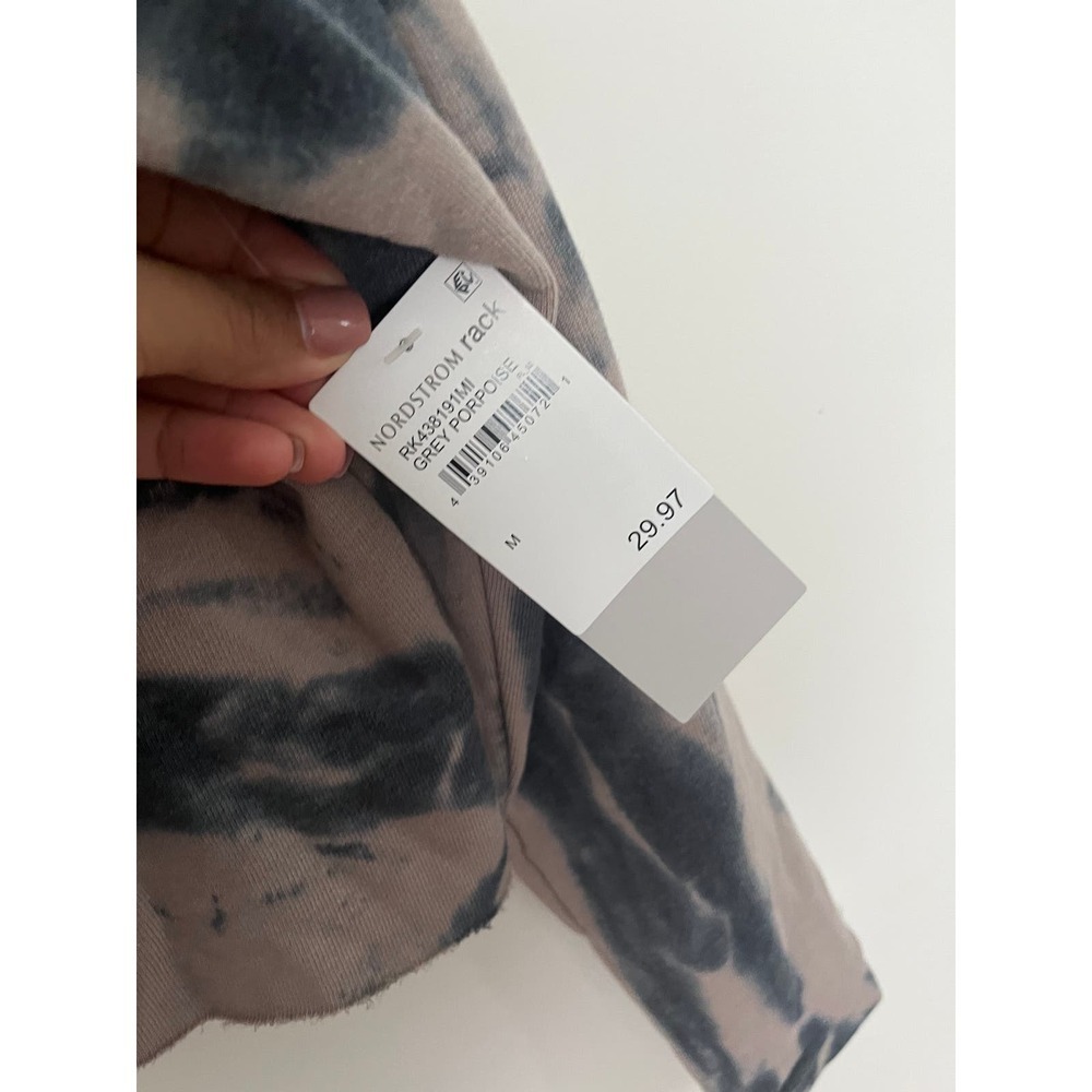 Zella Tie-Dye Crew Neck Sweater - Black and Tan - Picture 4 of 4